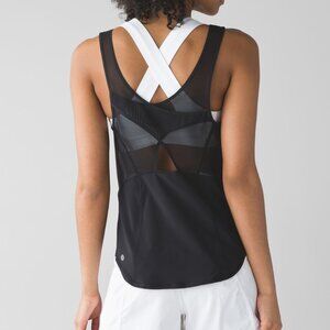 Lululemon Run With The Sun Black Swift Ultra Tank Top Women's
